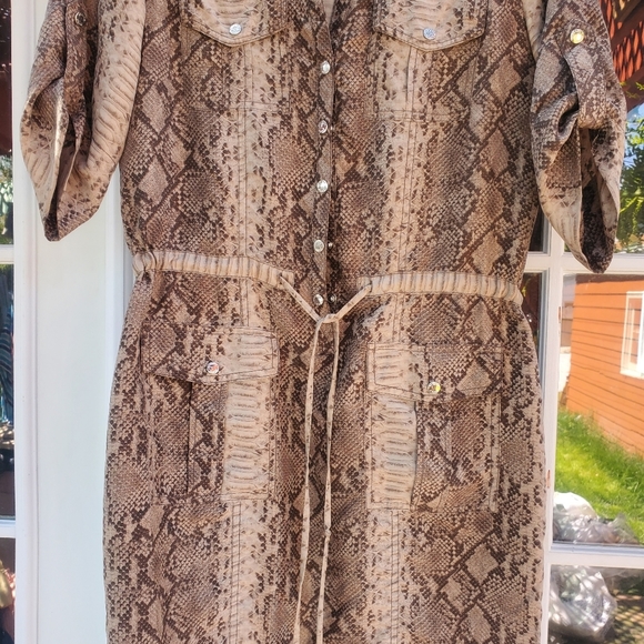 Michael Kors Snakeskin Print Dress Size XS - Picture 4 of 9